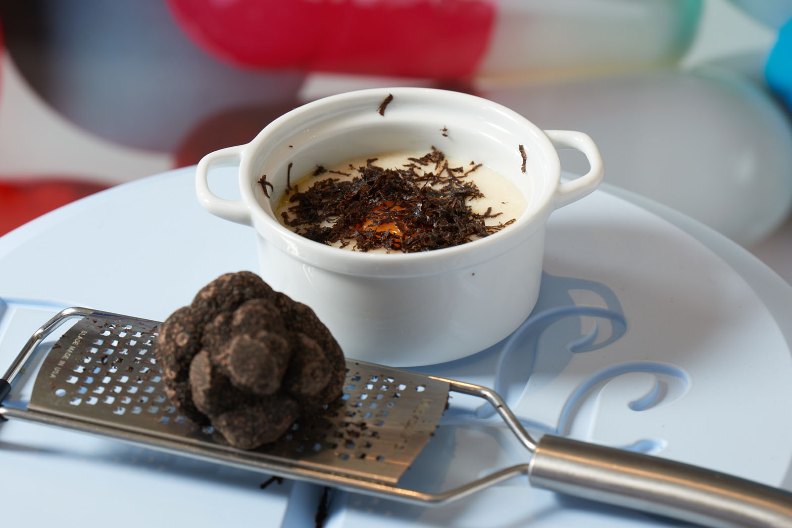 Soft-white-polenta-Burford-Brown-eggyolk-truffles_