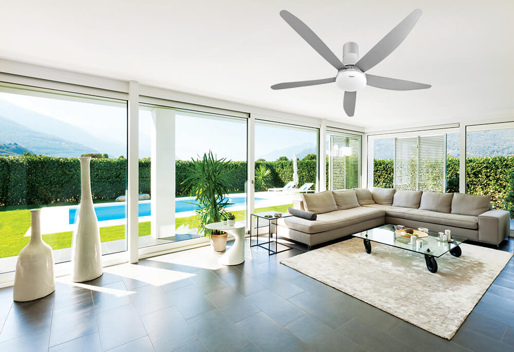 Modern villa, interior, beautiful living room